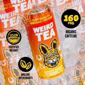 Drink Weird Organic White Peach Oolong Tea Organic Caffeine Pack of 12
