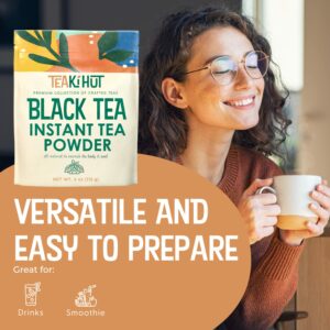 TEAki Hut Instant Black Tea Powder 113 Servings