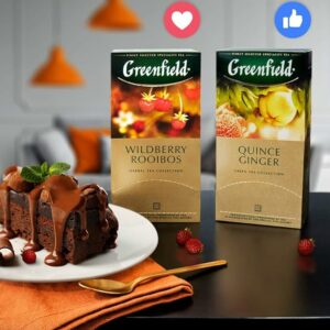 Greenfield Wildberry Rooibos Herbal Tea Fruit & Herbal Collection 25 Teabags