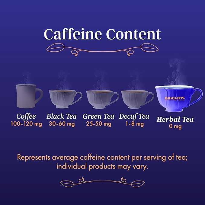 Bigelow Tea Vanilla Midnight Butterfly Pea Flower Pack of 6 108 Total Tea Bags