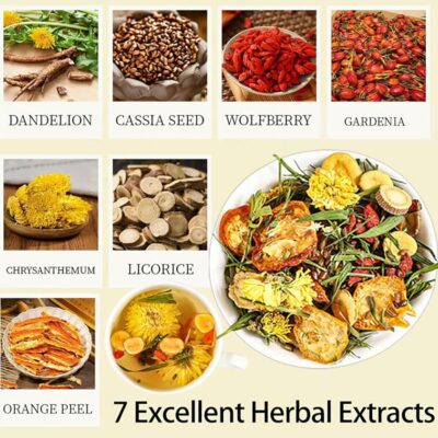 Liver Detox Herbal Tea Dandelion Root Tea Kidneys & Liver Health TeaWith Wolfberry