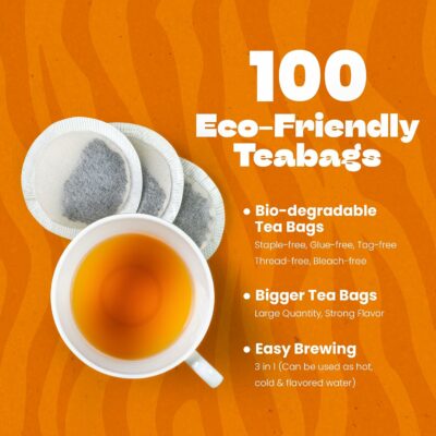 Tiger Organics Dandelion Root Tea Supports Liver Cleansing & Improves Kidney Function 100 Teabags