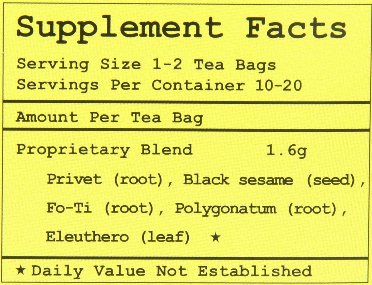 Health King Hair Regeneration Herb Tea 20 Teabags Pack of 4