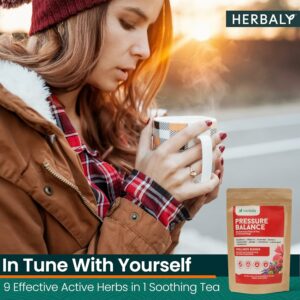 Herbaly Heart Functional Tea 9 Superherbs Natural Organic 1 Pack 30 Pyramid Tea Bags