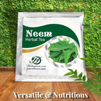 HERBOGANIC Neem Herbal Tea Digestion Support and Immune Boost 20 Tea Bags