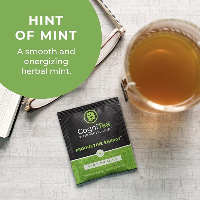 CogniTea Productive Energy Tea Enhanced Focus & Energy 20 Teabags