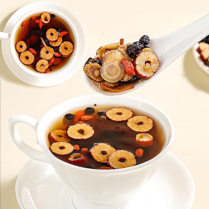 Ginseng and Wolfberry Tea Energizing Herbal Blend with Ginseng & Goji Berries