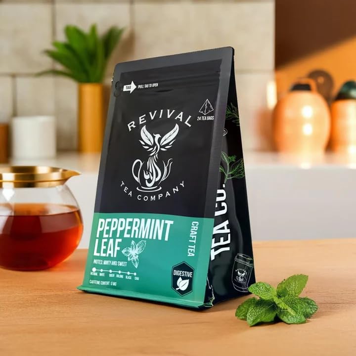 Revival Tea Company Peppermint Tea Loose Leaf 3 Ounces