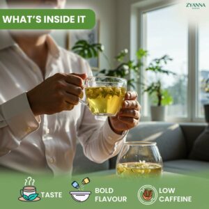 Zyanna Jasmine Green Tea Premium Whole Leaf Herbal Green Tea 50 Cups