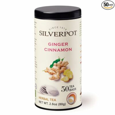 Silverpot Ginger Cinnamon Tea Bags 50 Teabags 100% Natural