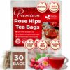 FreshDrinkUS Premium 30 Rosehip Tea Bags 100% Natural & Pure