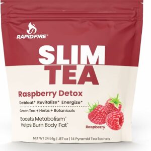 Rapid Fire Slim Tea Bags Blend of Natural Herbs and Botanicals 14 Servings