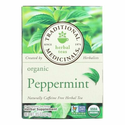 Traditional Medicinals Organic Peppermint Herbal Tea 16 tea bags