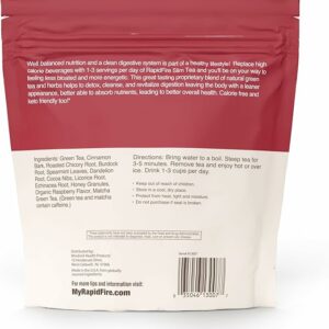 Rapid Fire Slim Tea Bags Blend of Natural Herbs and Botanicals 14 Servings