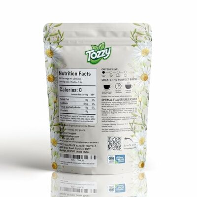 Tozzy Organic Chamomile Tea 100 Plant Based Tea Bags
