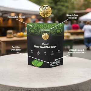 Buddha Teas Organic Holy Basil Tea 100 TeabagsIngredients Holy Basil