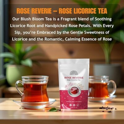 Rose Licorice Tea cut 50g Rose Reverie Dried Petals & Licorice Root