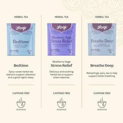 Organic Sampler Gift Box 5 Tea Bags per Flavor 45 Tea Bags Total