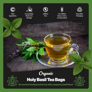 Buddha Teas Organic Holy Basil Tea 100 TeabagsIngredients Holy Basil