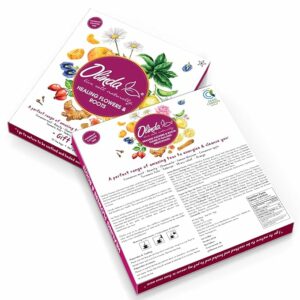 Olinda Healing Flowers & Roots Gift Box Natural Caffeine Free Tea 45 Teabags