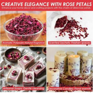 Cure Wid Pure Certified Organic Dried Rose Petals 4 oz