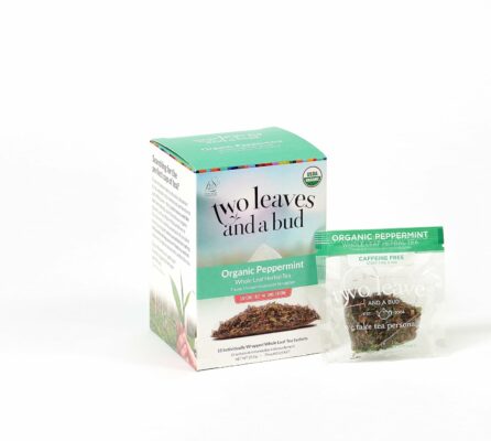 Two Leaves and a Bud Organic Peppermint Tea Bags 15 Teabags