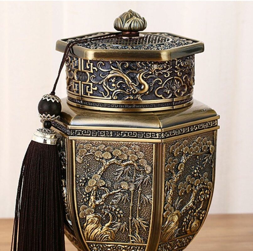 Metal Tea Container Jar Tea Canisters Containers for Storage Tea