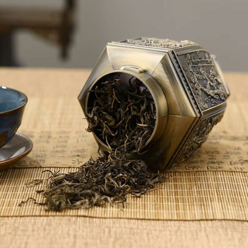 Metal Tea Container Jar Tea Canisters Containers for Storage Tea