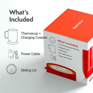 Premium Heated Coffee Mug Smart Electric Cup Cherry Red