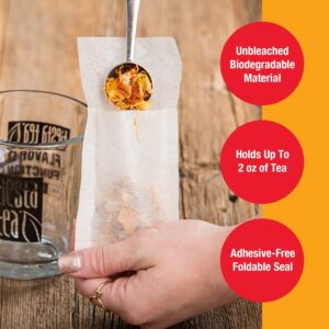 Tiesta Tea Loose Leaf Filters for Brewing 100 Empty Bags