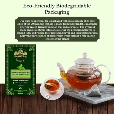 Mantra's Peppermint Herbal Tea Relaxation & Digestive Support 20 Teabags