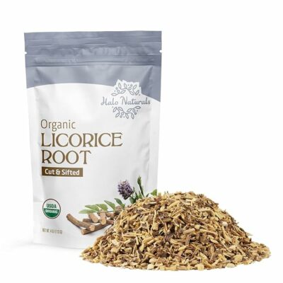 Organic Licorice Root Cut & Sifted 4 Ounces USDA Certified