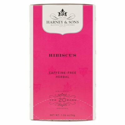 Harney & Sons Hibiscus Tea Caffeine Free Herbal Teabag 20 Counts