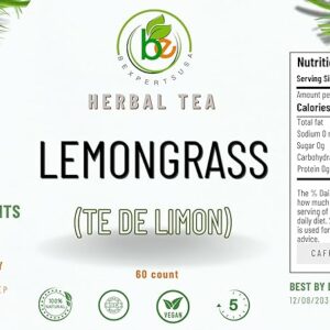 Limón Té Lemongrass Tea 60 Tea Bags