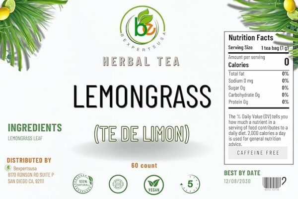 Limón Té Lemongrass Tea 60 Tea Bags