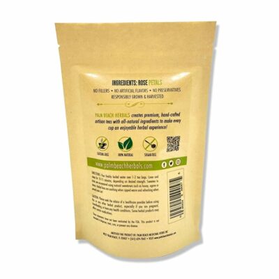 Rose Petal Tea Pure Herbal Tea 100% Natural 30 Tea Bags