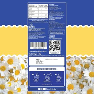 BLUE TEA Chamomile Tea For Sleep 25 Teabags