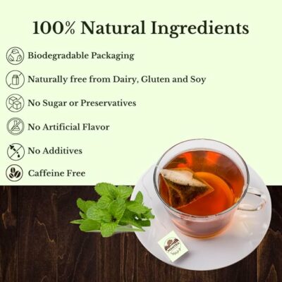 Mantra's Peppermint Herbal Tea Relaxation & Digestive Support 20 Teabags