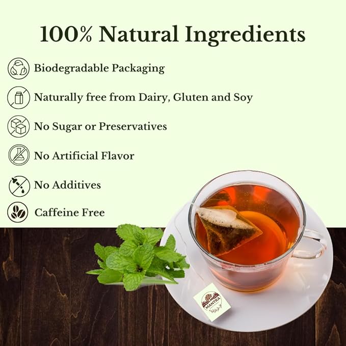 Mantra's Peppermint Herbal Tea Relaxation & Digestive Support 20 Teabags
