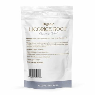 Organic Licorice Root Cut & Sifted 4 Ounces USDA Certified
