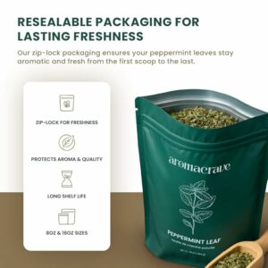 Peppermint Leaf Cut & Sifted 100% Natural Dried 16oz Zip Lock Bag