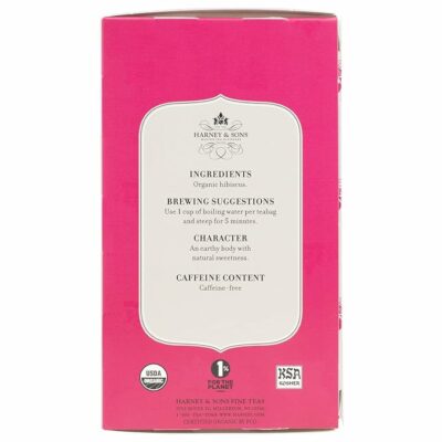 Harney & Sons Hibiscus Tea Caffeine Free Herbal Teabag 20 Counts