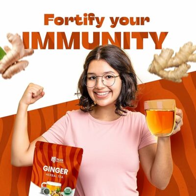 Tiger Organics Ginger Herbal Tea 100 Teabags