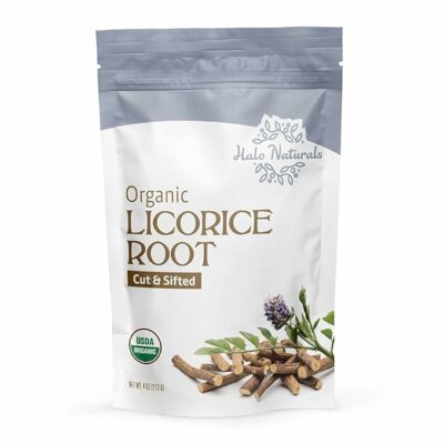 Organic Licorice Root Cut & Sifted 4 Ounces USDA Certified