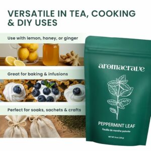 Peppermint Leaf Cut & Sifted 100% Natural Dried 16oz Zip Lock Bag