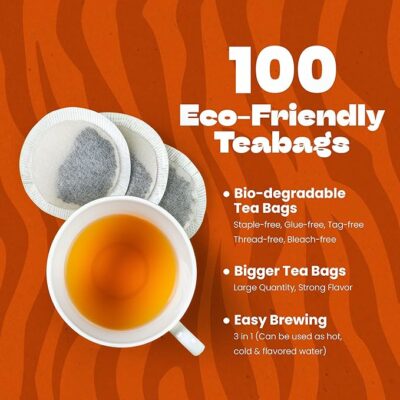 Tiger Organics Ginger Herbal Tea 100 Teabags