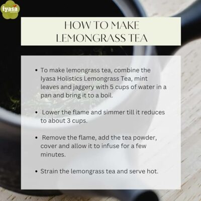 Iyasa Holistics Organic Lemongrass Tea Loose Leaf Cuts