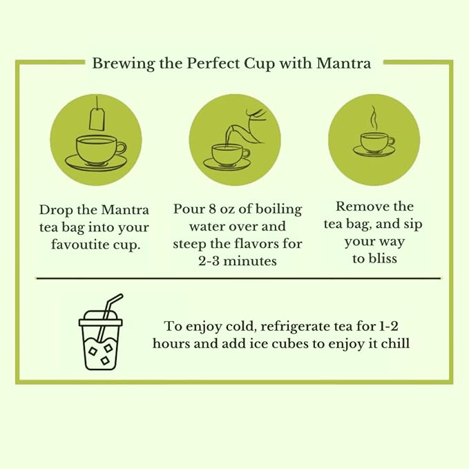Mantra's Peppermint Herbal Tea Relaxation & Digestive Support 20 Teabags