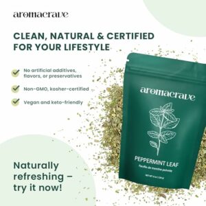 Peppermint Leaf Cut & Sifted 100% Natural Dried 16oz Zip Lock Bag