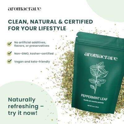 Peppermint Leaf Cut & Sifted 100% Natural Dried 16oz Zip Lock Bag